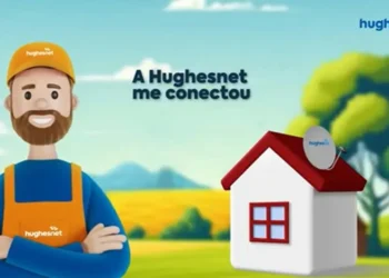 Essa Internet grudou na minha vida como chiclete, na área rural não tem igual, é a Hughesnet. - Todos os direitos: @Baguete