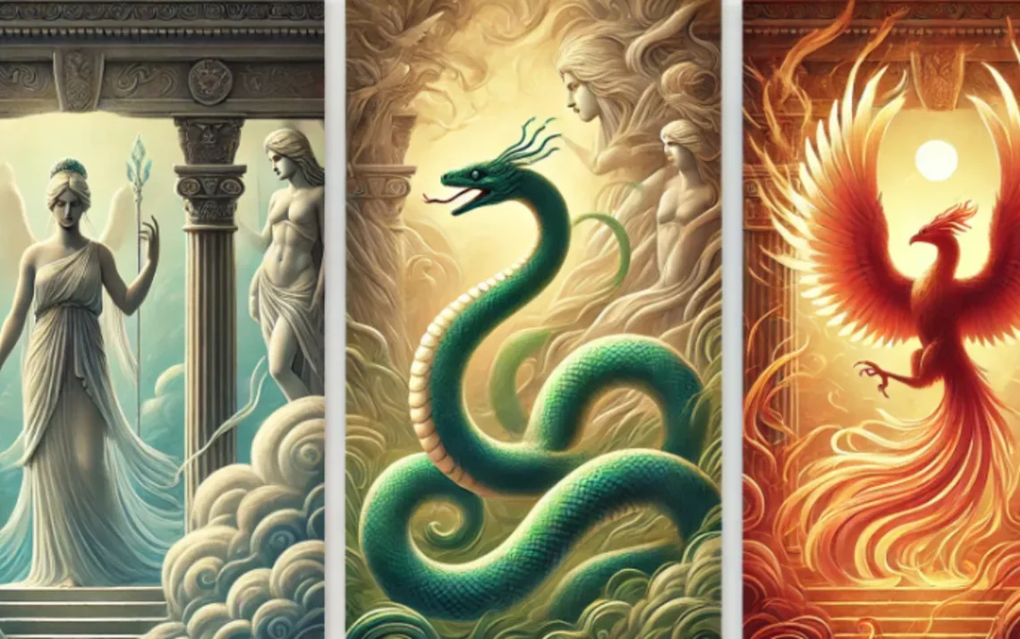 Serpente, Fênix, Hades;