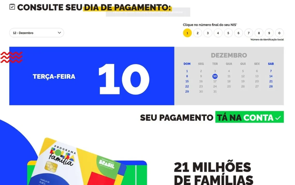 Calendário do Bolsa Família de dezembro de 2024 é antecipado — Foto: Reprodução / MDS - Todos os direitos: @ Valor Invest Globo